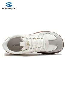 HOBIBEAR 1 Par de Tênis Esportivos Casuais, Sapatos Confortáveis para Caminhada, Estilo Nórdico para Adolescentes, Meninos, Meninas, Jovens, Ajuste Largo, Sola de Borracha Macia, Tênis de Treinamento Alemão, Adequado para Todas as Estações de Caminhada ao Ar Livre