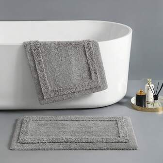 Thick Double-Sided Bathroom Mat, Absorbent Bathroom Rug, Non-Slip Washable Bathroom Carpet Kitchen Rug