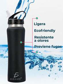 Botella Deportiva Aislada de Acero Inoxidable – Capacidad Térmica para Mantener tus Bebidas Frías o Calientes - Verde - Ver 3