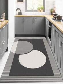 Kitchen rug - Washable Runner Rug – Non-Slip Roll Carpet – 80x120 cm, 80x150, 80x200, 80x300, 100x200, 100x160, 100x300, 100x200, 100x160, 100x300, 120x180 120x180 120x5 - 灰色 - 查看 3