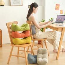 1pc Luxurious Lumbar Pillow, Student Back Support Cushion, Office Nap Seat Pad For Chair Or Sofa, Work Chair, Recliner, Suitable For Waist, Neck, Back Support, Lumbar Cushion, Throw Pillow (35cm*16cm*20cm)