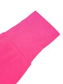 Bộ đồ 2 mảnh trơn màu dài tay có khóa kéo dành cho nữ, thoáng khí, mặc hàng ngày, ngoài trời, đi làm, công sở, xuân/thu - Màu Hoa hồng đỏ - Xem 4