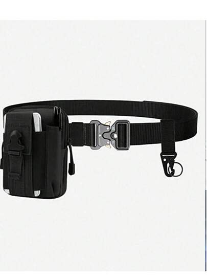 1pc 2025 New Outdoor Tactical Waist Pack Set, Multi-Functional Nylon Tactical Belt, Handmade, Lightweight, Suitable As Men's Gift Old Money Vintage Autumn/Fall Urban Outfit Classic Christmas Winter Fashion Daily Men Boyfriend Gift