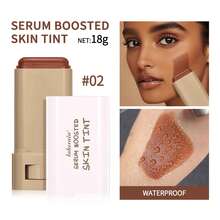 lakerain 1pc 18g Moisturizing Contouring Stick Foundation Highlighter Concealer Cream, Natural Finish, Brightens Complexion, Defines Contours, Smooth & Nourishing, Versatile For Daily, Parties, Holidays, Stage Makeup - Nhiều màu - Xem 1