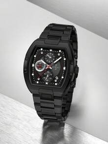 Reloj de cuarzo REWARD para hombres, estilo de moda de negocios con calendario, manecillas luminosas, multifuncional, de alta calidad como regalo, diseño clásico con correa de acero inoxidable - Azul - Ver 8