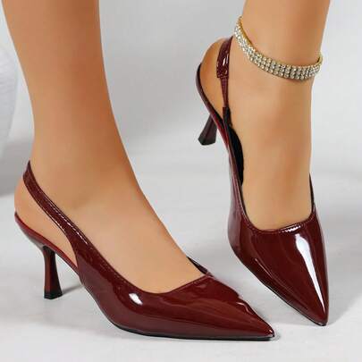 Tacones altos de primavera para mujer, zapatos de trabajo versátiles y de moda, sandalias de estilo francés para el verano