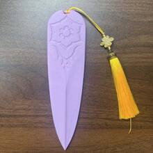 三把彩色刀刃（紫色、粉色、蓝色），还原电影细节，刀刃精雕细琢，搭配中式金色流苏和吉祥结吊坠，完美礼物之选——生日礼物、男孩礼物、女孩礼物、圣诞礼物 - 彩色 - 查看 11