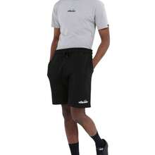 Bermuda Molla Loopback Ellesse For Men In Black, Ideal For An Urban And Sporty Style. Made Of Soft And Lightweight Cotton, It Offers Comfort And Freedom Of Movement. Its Modern Design Includes An Adjustable Elastic Waist And The Characteristic Ellesse Logo. Perfect For Casual And Relaxed Looks. - Black - View 1