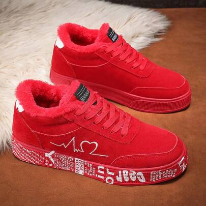 1 Pair Men's Warm Snow Boots - Thermal Lining, Comfortable For Winter, Suitable For Daily Wear/Hiking/Travel, Comfortable Men's Walking Shoes, Fashionable Men's Casual Sports Shoes, Solid Color Durable Couple Ankle Boots, Lightweight Soft-Sole Men's Shoes