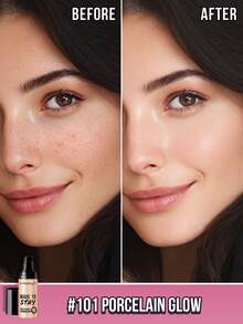 Misslyn 持久防水粉底液，均匀肤色，防水防晕染，质地柔滑，高遮瑕，滋养肌肤，Y2K风格妆容，适合派对、海滩、旅行、度假、露营、户外活动，玫瑰色调，时尚少女新年妆容，适合角色扮演、校园风、春节、情人节礼物，纯素，零残忍，冬季必备，生日、圣诞节礼物，派对必备，最佳色号 - 腮紅粉101 - 查看 3