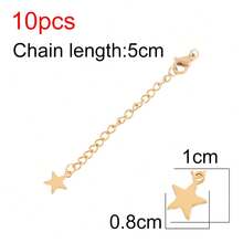 10件装不锈钢超长尾龙虾扣延长链手链项链首饰制作配件 - 尾鏈(10件) - 查看 42