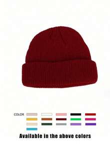 1pc Pineapple Knit Beanie Hat, Unisex, Y2K Style, Outdoor Windproof Warm Knitted Cap, Casual Versatile Winter Cold Weather Hat Suitable For Daily Commute,Summer,Beach - Knitted Hat - View 30