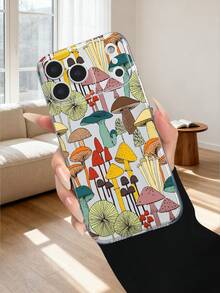 GALLAPLE Mushroom Pattern Phone Case Cover With Cute Cartoon Design Protective Shockproof Slim Fit For Women Men For IPhone 17Promax 17Pro 17Air 17 16Promax 16E 16 15 14 13 12 11 8P 7P 8 7 X XS XSMAX XR Plus Pro S25Ultra S25 S24 S23 S22 S21 Plus FE Case - 無色 - 查看 2