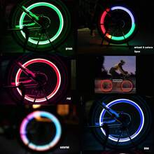 10 Pcs Luces para Radios de Bicicleta,Luz Decorativa de Radios de Bicicleta,3 Modos 4 Colores Diferentes,IP65,Decoración y  para Ciclismo Nocturno,Accesorios para Bicicleta - de colores - Ver 5