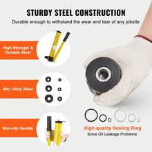 Kit de perforadora hidráulica de 10 toneladas, herramienta para orificios de 1/2 "-2" con 6 troqueles - 10 toneladas - Ver 2