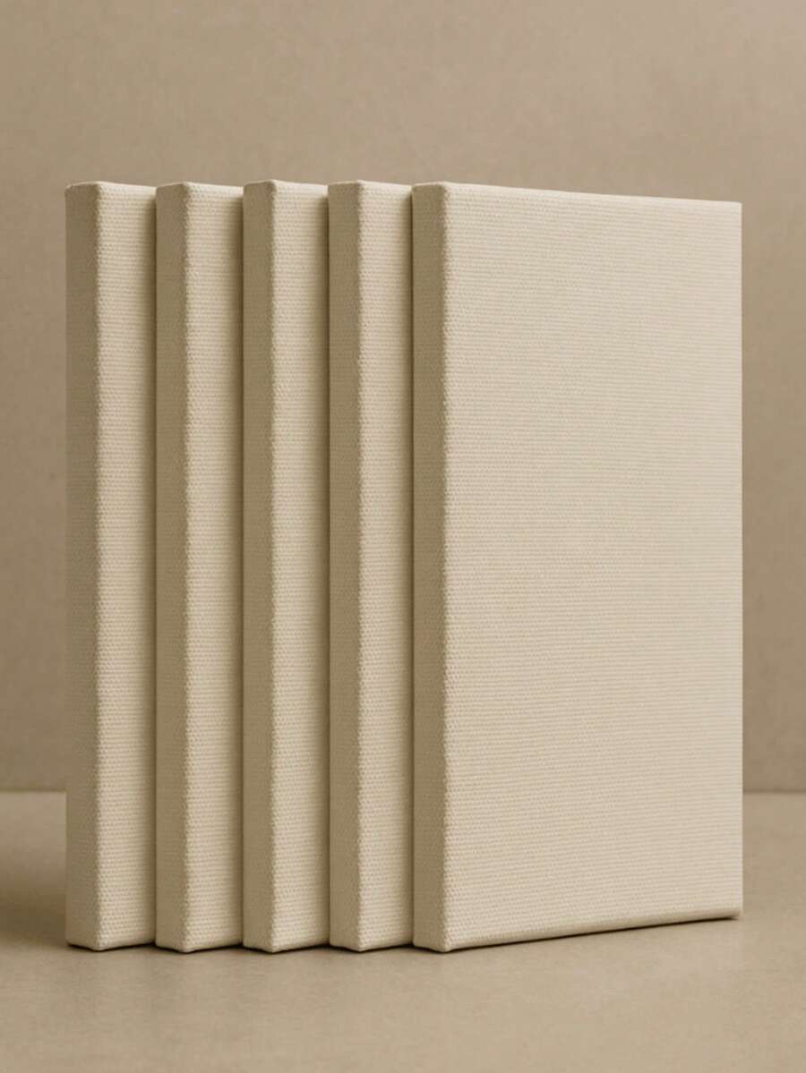 Kit 5 Telas 10x15 Pintura Prática P/ Escola E Ateliê - Branco - Visão 1