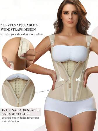 1件装女士塑身衣，塑形上衣，收腹，紧致腰身，塑形衣，哥伦比亚腰带，适合日常瑜伽和塑形，宫廷复古腰带