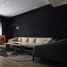 1 rollo de papel tapiz negro mate con textura - Vinilo removible para paredes, encimeras y gabinetes - Multicolor - Ver 7