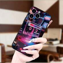 Cyberpunk Case, Transpart Cassette With Neon Glow In Arcade, Retro-Futuristic.Halloween Accessories.2025 - Mix Color 4 - View 4