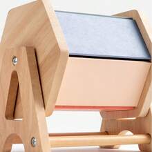 Đồ chơi trống gỗ xoay 6 mặt, bộ gương gỗ tập nằm sấp và bộ bóng vải cầu vồng, thích hợp cho trẻ từ 6-12 tháng tuổi. - Nhiều màu - Xem 9