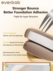 Everbab 3件套柔软多功能化妆海绵气垫套装