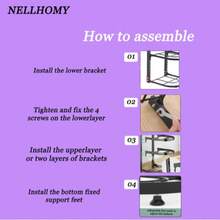 Estante para ollas, estante de cocina, estante de almacenamiento de ollas multicapa para el hogar, gabinete para fregadero, gabinete interior, estante para ollas en capas