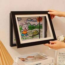 1pc Magnetic Display Frame, Creative DIY Wall Hanging Artwork Frame, No Drilling Required, Multi-Functional Photo Frame - Multicolor - View 11