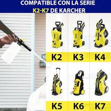Boquillas de Espuma para Hidrolimpiadoras de Alta Presión, Pistolas para Espuma Compatible Karcher (K2 K3 K4 K5 K6 K7 Serie K), Espumador de Coche, Generador deón de 750 ml - Plástico - Ver 8