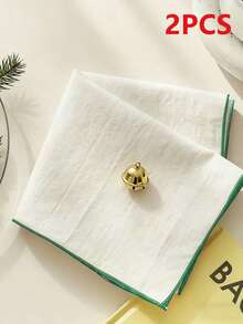 2/6/12/240pcs European Simple Soft Ruched Textured Solid Color Washable Reusable Cloth Napkins/Dish Towels For Wedding, Holiday Decor, Home Decoration - Multicolor - View 21