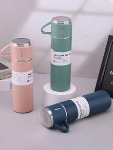 2026 New Arrival: A Winter Mug With Three Lids, Double-Walled Vacuum Insulated Travel Coffee Mug, Stainless Steel Mug, Portable Latte Mug, Travel Water Bottle, Stainless Steel Coffee Pot, Iced Tea Mug, Portable Latte Coffee Mug, Travel Drinking Cup, Double-Walled Stainless Steel Coffee Pot, Stainless Steel Iced Tea Mug