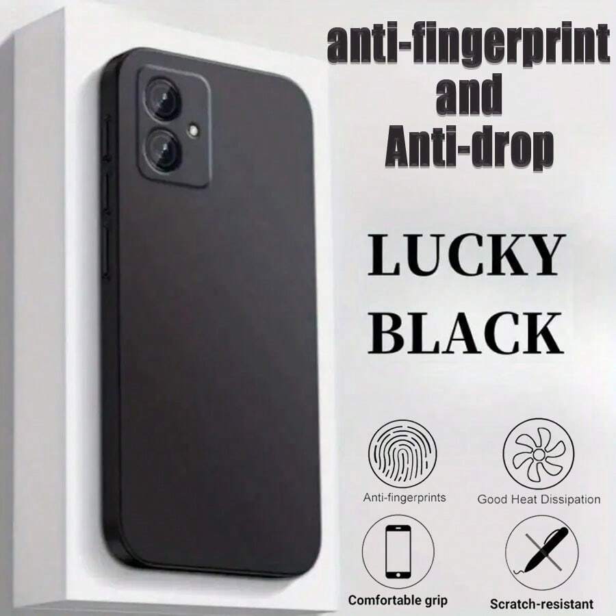 OnePlus Black Protective Case, Shock-Proof And Anti-Fingerprint, Skin-Friendly And Delicate Full-Body Protection, Anti-Slip Shell, Shock-Proof, Wear-Resistant, Skin-Friendly, Non-Fading, Mobile Phone Protective Case, Mobile Phone Protection Cover, Mobile Phone Shell, Mobile Phone Case, Shock-Proof Mobile Phone Protective Case - Black - View 1