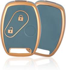 OFFCURVE Funda para Llavero de , Protector de Llave con 3 Botones, Accesorios para Llaves de Coche Compatible con 2003-2012 Accord / 2006-2013 Civic EX / 2009-2015 Pilot /2005-2006 CR-V - MX-BenT-E3-BY - Ver 12