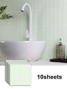 2 件/10 件自粘墙贴，防水耐热，可撕可贴，适用于客厅、厨房、后挡板、浴室、家居、翻新贴纸、可撕墙板、墙纸、壁纸、春季装饰品，让您的家焕然一新，拉玛装饰贴纸礼物，生日毕业，厨房装饰 - 彩色 - 查看 22