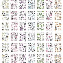10pcs/Pack Panda Design Waterproof Stickers, Decorative Stickers For Phone, Cup, Scrapbooking, Waterproof