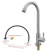 Rubinetto monocomando per lavello da cucina con controllo del flusso - Argento - Visualizzare 7