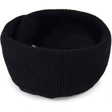 Bufanda Infinita para Mujer, Cuello Tejido Suave y Cálido, Ideal para Invierno, Diseño Elegante, 100% Acrílico, Fácil Cuidado y Comodidad Todo el Día - Negro - Ver 1