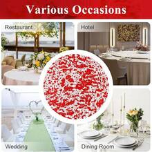 120pcs Elegant Gold Disposable Placemats - 33*33cm, Round Polyester Table Mats With Shiny Mesh Design, Ideal For Weddings, Birthdays, Festivals - Perfect For Dining And Home Decor, Tablemats