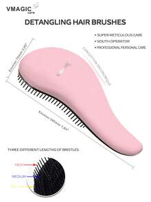 VMAGIC care Escova Desembaraçadora de Cabelo - Desembaraça Facilmente Cabelos Emaranhados - Melhor Pente/Escova para Homens e Mulheres - Adequada para Cabelo Molhado ou Seco