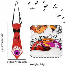 Halloween Fliege für Kinder und Erwachsene, Geisterfest, Maskerade, knotenlose Fliege, Partydekoration, Kürbis-Schädel-Fliege