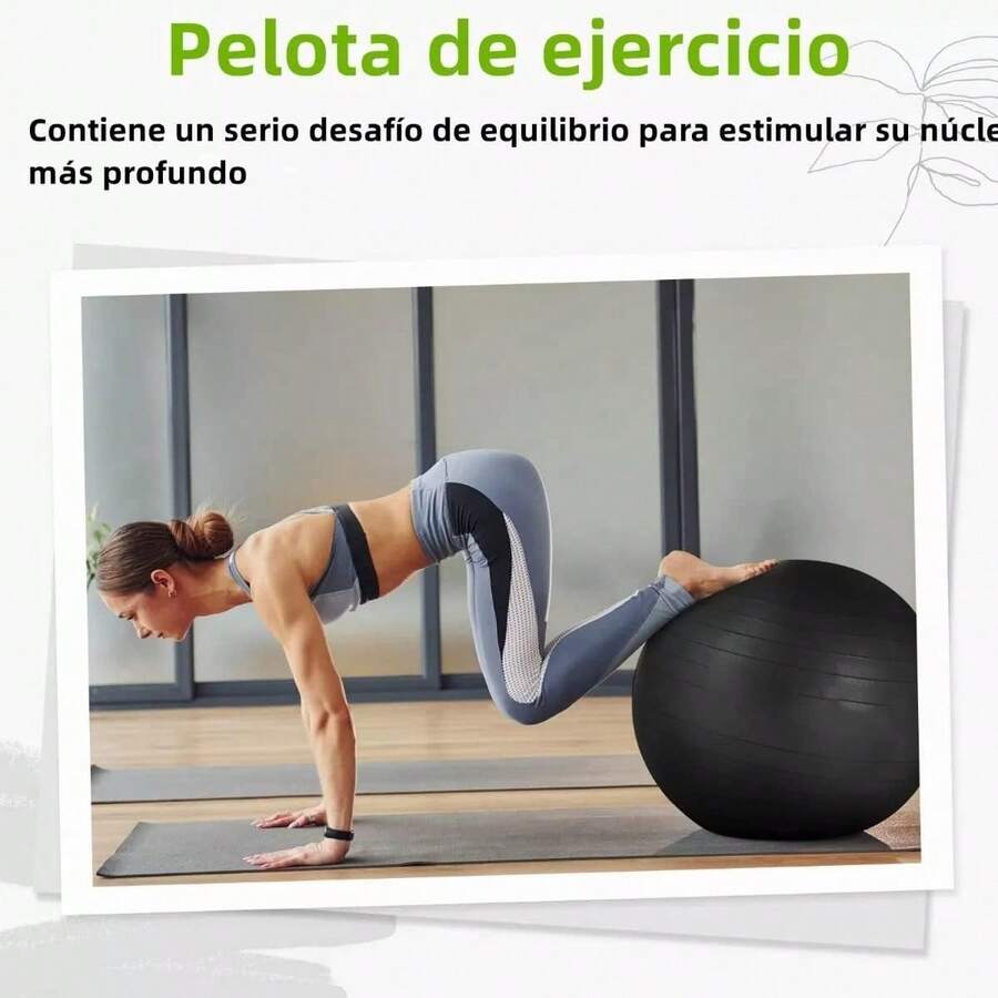 Pelota Pilates de 25cm/65cm ,Mini Pelotas de Yoga,Ball de Ejercicio Grande Antipinchazos,Pelotas para Fisioterapia Chica Antideslizante,Ideal para Entrenamiento de Equilibrio,Fuerza del Núcleo - azul - Ver 1