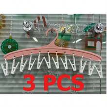 3/5 CÁI 12 Kẹp Móc Treo Đồ Giặt Gấp Gọn Chống Gió Giá Phơi Tất Quần Áo Lót Khăn Quần Áo Trẻ Em - Nhiều màu - Xem 8