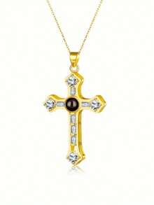 Customized Cross Photo Necklace, Personalized Cross Projection Necklace With Photo Inside, Memorial Gift, Mother's Necklace, Grandparent Gift