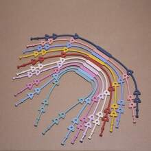 Silikon Anti-Verlust Schnuller Gurt, kleines Spielzeug, Kinderwagen Gurt, Baby Spielzeug Silikon Gurt, dehnbarer Silikon Schnuller Clip, verstellbarer Baby Flasche Gurt, geeignet für Autositz Spielzeug, Beißringe, Baby Kinderwagen Zubehör, Baby Schnuller Clip