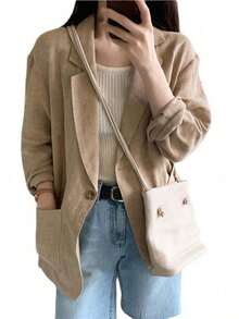 Women Lightweight Jackets - Khaki - View 11