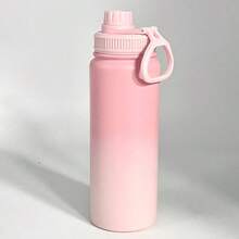 1pc 600ml Insulated Water Bottle, Stainless Steel Leak-Proof Sports Water Bottle, Double Wall Vacuum Insulated Metal Glass Cup, Suitable For Christmas, Halloween, Father's Day, Mother's Day - Multicolor - View 9