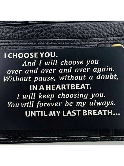 Christmas Gifts For Men, Anniversary Card Gifts For Husband, I Choose You, Gifts For Husband From Wife, Groom's Gifts For Men, Romantic Gifts For Him, Fathers Day