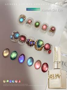 XEIJAYI 6色极光猫眼15ml凝胶指甲油套装，可卸UV指甲油，美甲设计 - 彩色 - 查看 7