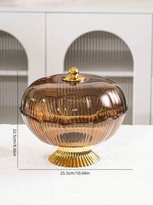 1pc Plastic PET Material Drainage High Foot Tray With Dust Cover, Unbreakable And Reusable Fruit/Dessert/Snack/Cake Serving Tray, Suitable For Various Festivals, Weddings, Parties And Events - Flower Type-golden High Feet - View 14