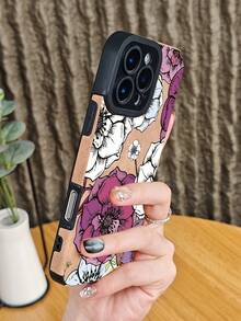 Bohemian Blumenmuster Künstlerische Handyhülle für Frauen Süßes Blumendruck-Design Stoßfeste Schutzhülle Slim Fit Modisch Einzigartige Ästhetik kompatibel mit iphone16 pro max/16pro/16plus/16/15promax/15pro/15plus/15/14promax/14pro/14plus/14/13promax/13pro/13/12promax/12pro/12/11promax/11pro/11/X/XS/XSmax