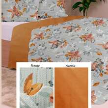 3-Piece Queen Size Bedspread Set, Patchwork Quilt, Ultra Double-Sided - 查看 2